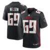 Jack Nelson Atlanta Falcons Nike Team Game Jersey - Black - Front View
