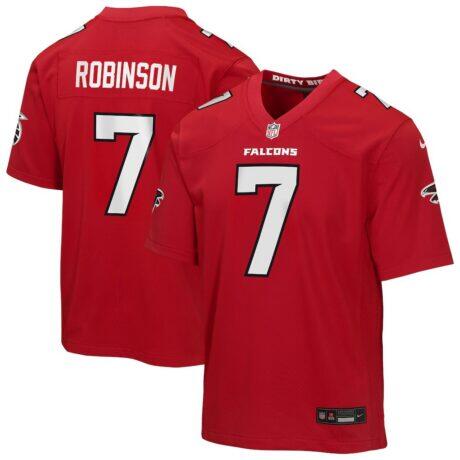 Bijan Robinson Atlanta Falcons Nike Youth Game Jersey - Red - Front View