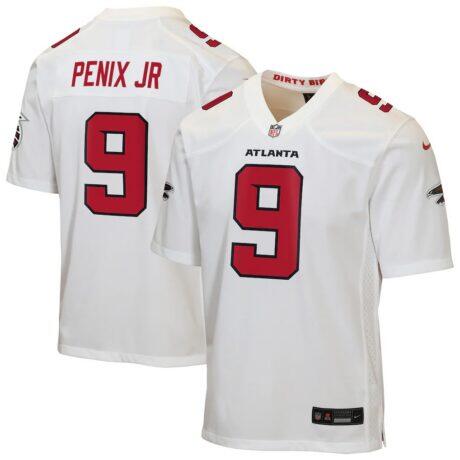 Michael Penix Jr. Atlanta Falcons Nike Youth Game Jersey - White - Front View