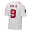 Michael Penix Jr. Atlanta Falcons Nike Youth Game Jersey - White - Side View