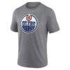 Edmonton Oilers Heritage Custom Tri-Blend T-Shirt - Gray - Back View