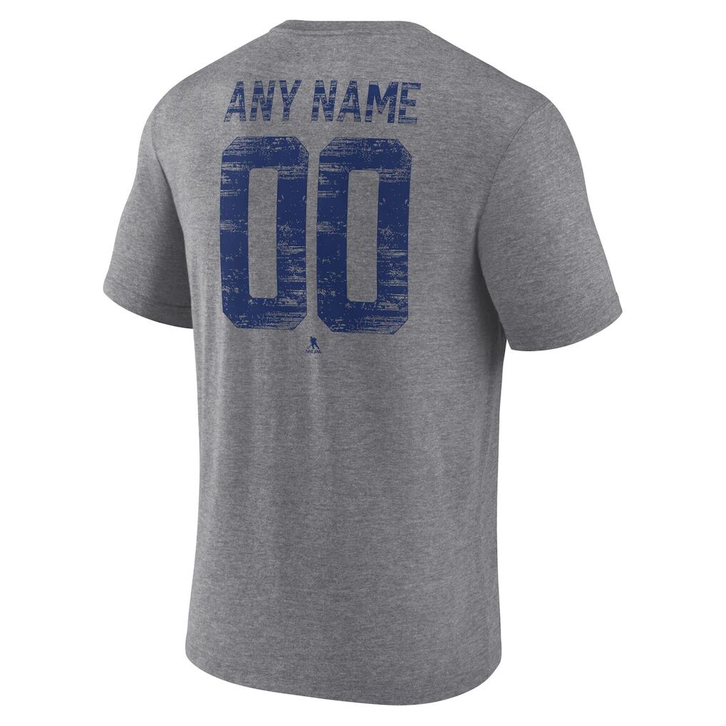 Edmonton Oilers Heritage Custom Tri-Blend T-Shirt