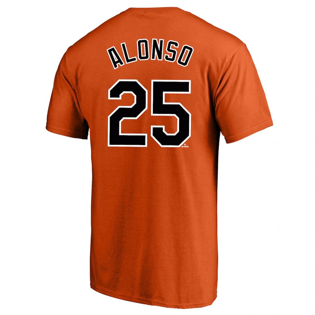 Pete Alonso Baltimore Orioles Profile Big & Tall Name & Number T-Shirt