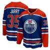 Tristan Jarry Edmonton Oilers Fanatics Home Premier Breakaway Player Jersey - - Front View