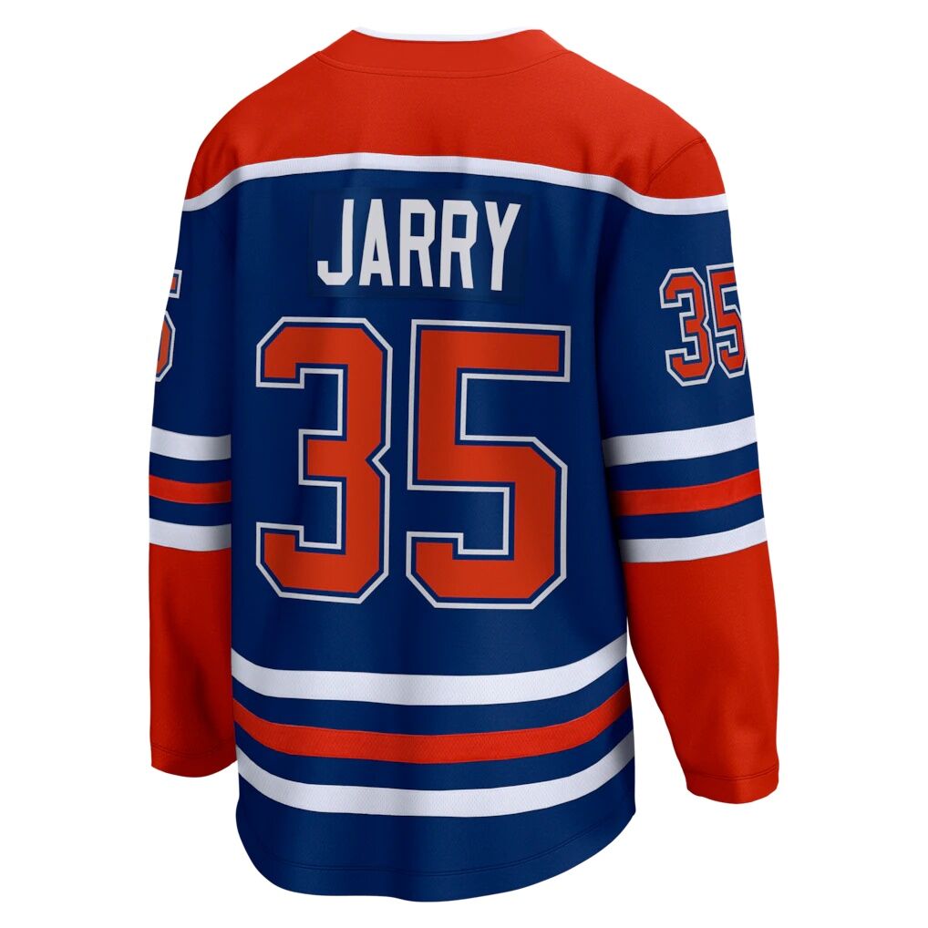 Tristan Jarry Edmonton Oilers Fanatics Home Premier Breakaway Player Jersey – Royal