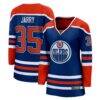 Tristan Jarry Edmonton Oilers Fanatics Women's Home Breakaway Player Jersey - - Front View