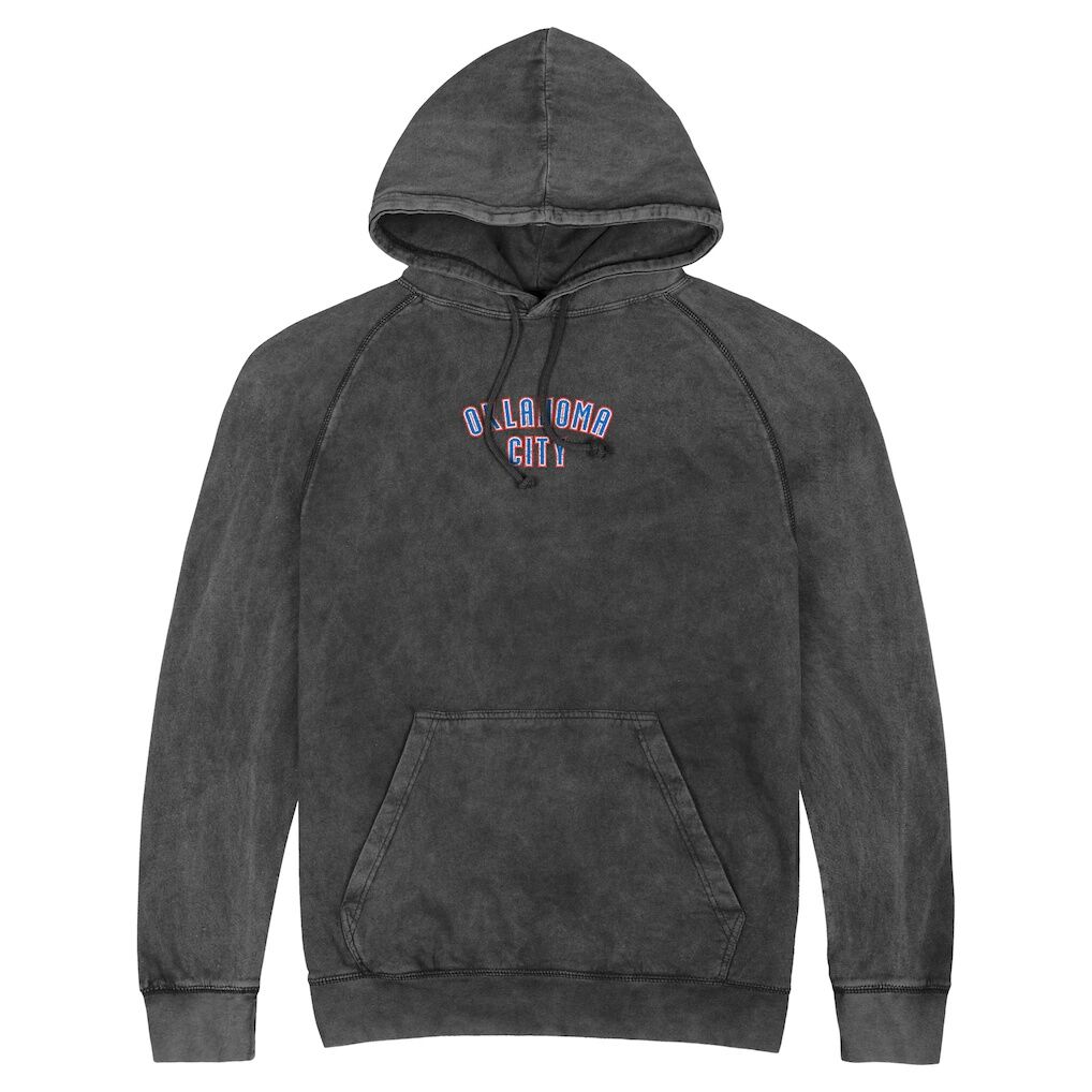 Oklahoma City Thunder Stadium Essentials Unisex Get Back Vintage Raglan Hoodie