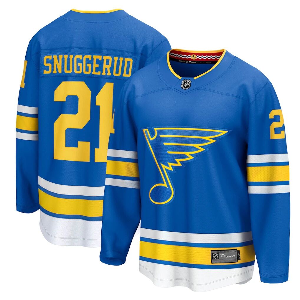 Jimmy Snuggerud St. Louis Blues Fanatics Home Breakaway Jersey