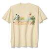 Baltimore Orioles Tommy Bahama Sunset Slugger T-Shirt - Cream - Front View