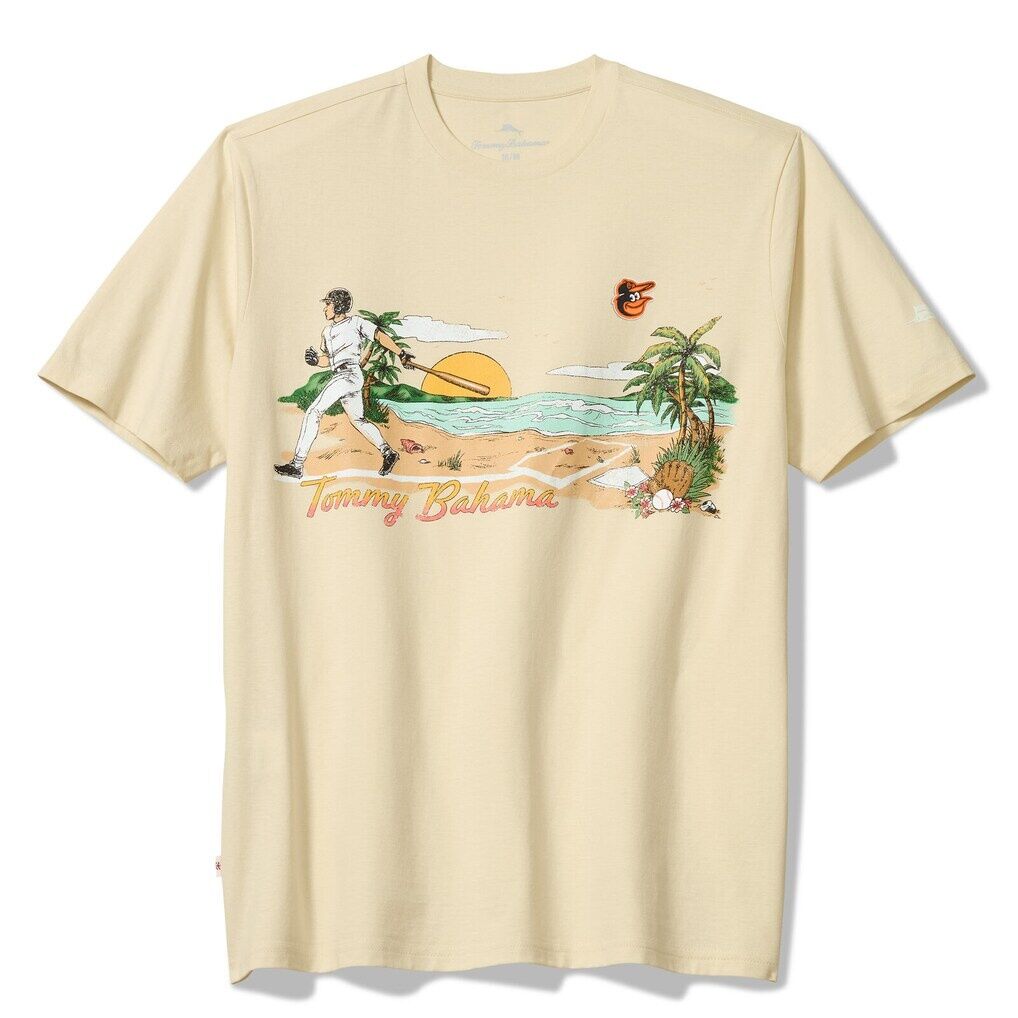 Baltimore Orioles Tommy Bahama Sunset Slugger T-Shirt