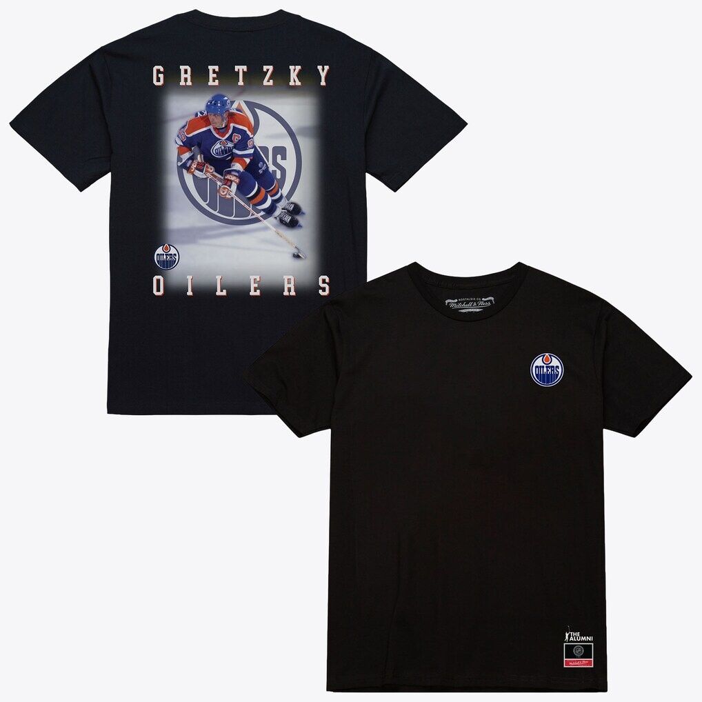 Wayne Gretzky Edmonton Oilers Mitchell & Ness Photo T-Shirt