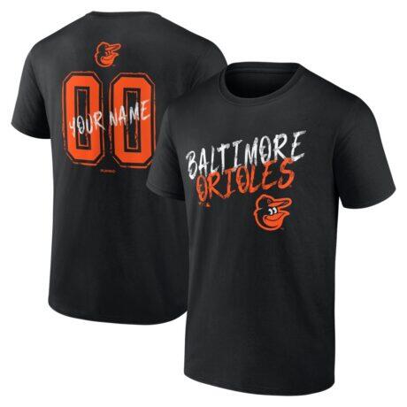 Baltimore Orioles  Hustle Personalized Name & Number T-Shirt