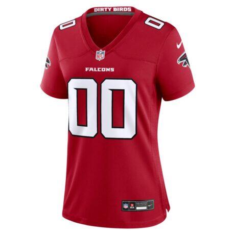 Atlanta Falcons Nike Women's Custom Game Jersey - Red - Front View