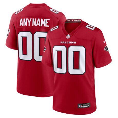 Atlanta Falcons Nike Youth Custom Game Jersey - Red - Front View