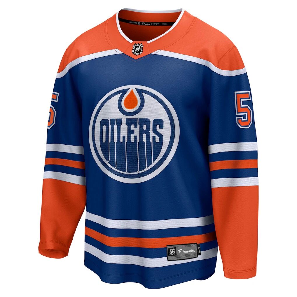 Connor Murphy Edmonton Oilers Fanatics Home Breakaway Jersey – Royal