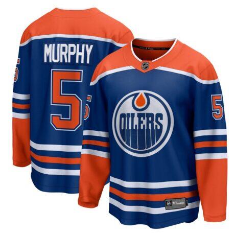 Connor Murphy Edmonton Oilers Fanatics Home Breakaway Jersey - - Front View