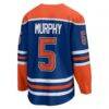 Connor Murphy Edmonton Oilers Fanatics Home Breakaway Jersey - - Side View