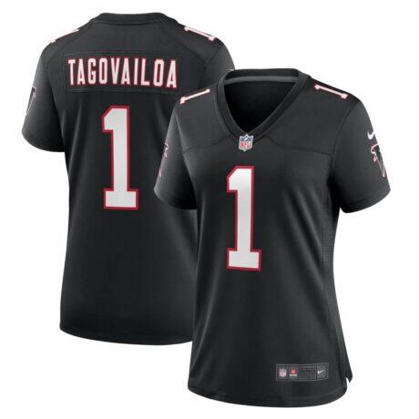 Tua Tagovailoa Atlanta Falcons Nike Women's Alternate Game Jersey - Black - Front View