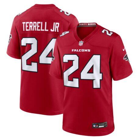 A.J. Terrell Atlanta Falcons Nike Game Jersey - Red - Front View