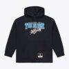 Oklahoma City Thunder Mitchell & Ness Team Name Stack & Logo Hoodie - Navy - Back View