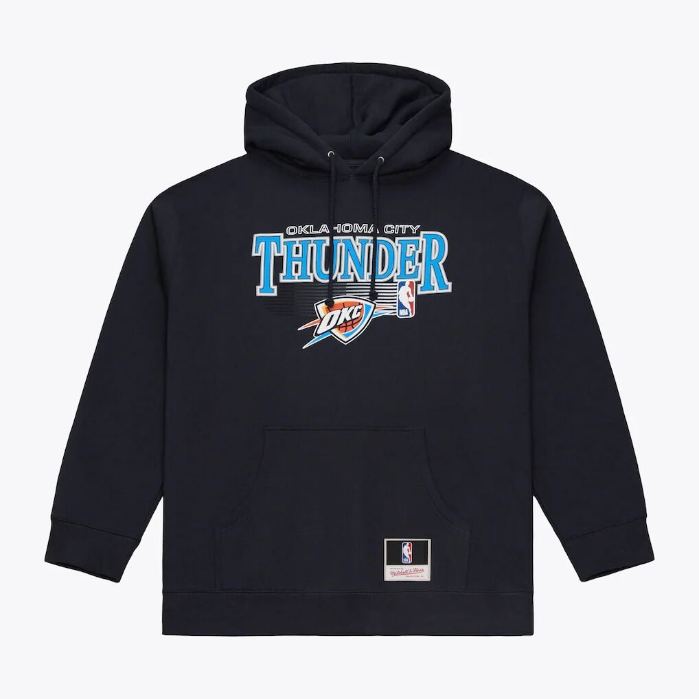 Oklahoma City Thunder Mitchell & Ness Team Name Stack & Logo Hoodie
