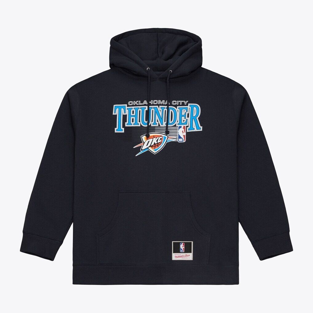 Oklahoma City Thunder Mitchell & Ness Team Name Stack & Logo Hoodie