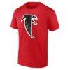 Atlanta Falcons Team Authentic Classic Personalized Name & Number T-Shirt - Red - Back View