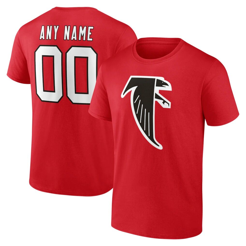 Atlanta Falcons  Team Authentic Classic Personalized Name & Number T-Shirt