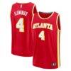 Kingston Flemings Atlanta Hawks Fanatics 2026 NBA Draft First Round Pick Fast Break Jersey - Red - Front View