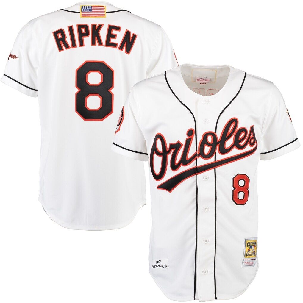 Cal Ripken Baltimore Orioles Mitchell & Ness Home Authentic Jersey