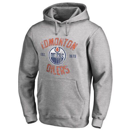 Edmonton Oilers Heritage Pullover Hoodie - - Front View