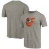 Baltimore Orioles Distressed Team Tri-Blend T-Shirt - - Back View