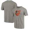 Baltimore Orioles Distressed Team Tri-Blend T-Shirt - - Front View