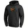 Oklahoma City Thunder Hardwood Pullover Hoodie - Black - Back View