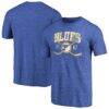 St. Louis Blues Vintage Collection Line Shift Tri-Blend T-Shirt - - Front View
