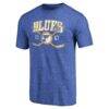 St. Louis Blues Vintage Collection Line Shift Tri-Blend T-Shirt - - Side View