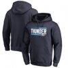 Oklahoma City Thunder Onside Stripe Pullover Hoodie - Navy - Back View