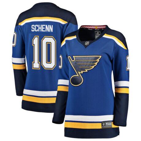 Brayden Schenn St. Louis Blues Fanatics Women's Breakaway Player Jersey - Blue - Front View