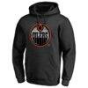 Edmonton Oilers Core Smoke Pullover Hoodie - Black - Back View