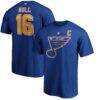 Brett Hull St. Louis Blues Fanatics Authentic Stack Retired Player Name & Number T-Shirt - Blue - Front View
