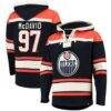 Connor McDavid Edmonton Oilers '47 Player Name & Number Lacer Pullover Hoodie - Navy - Front View