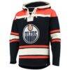Connor McDavid Edmonton Oilers '47 Player Name & Number Lacer Pullover Hoodie - Navy - Side View