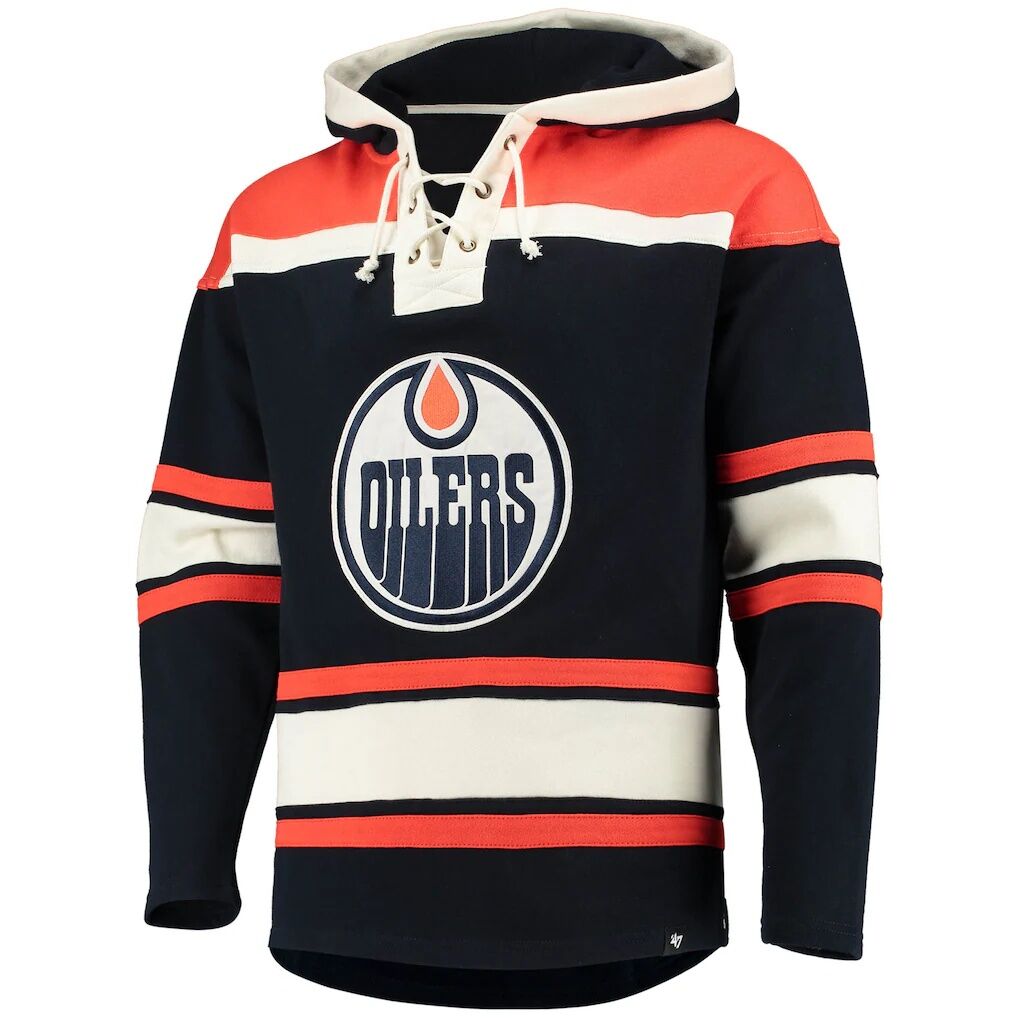 Connor McDavid Edmonton Oilers ’47 Player Name & Number Lacer Pullover Hoodie