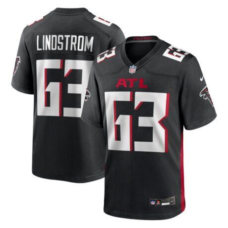 Chris Lindstrom Atlanta Falcons Nike Game Jersey - Black - Front View