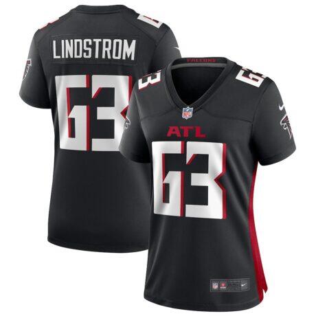 Chris Lindstrom Atlanta Falcons Nike Women's Game Jersey - Black - Front View