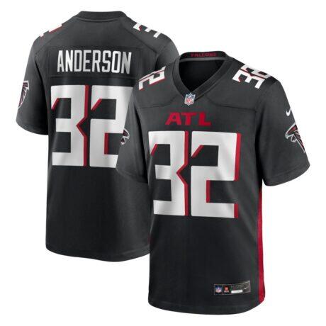 Jamal Anderson Atlanta Falcons Nike Game Retired Player Jersey - Black - Front View