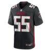 John Abraham Atlanta Falcons Nike Game Retired Player Jersey - Black - Back View