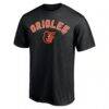 Baltimore Orioles Personalized Team Winning Streak Name & Number T-Shirt - Black - Side View