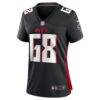Josh Andrews Atlanta Falcons Nike Women's Game Player Jersey - Black - Back View