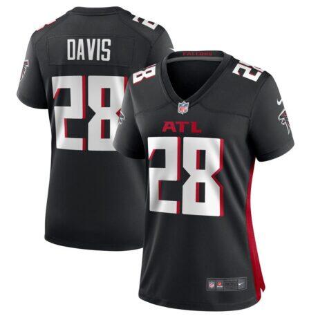 Mike Davis Atlanta Falcons Nike Women's Game Player Jersey - Black - Front View